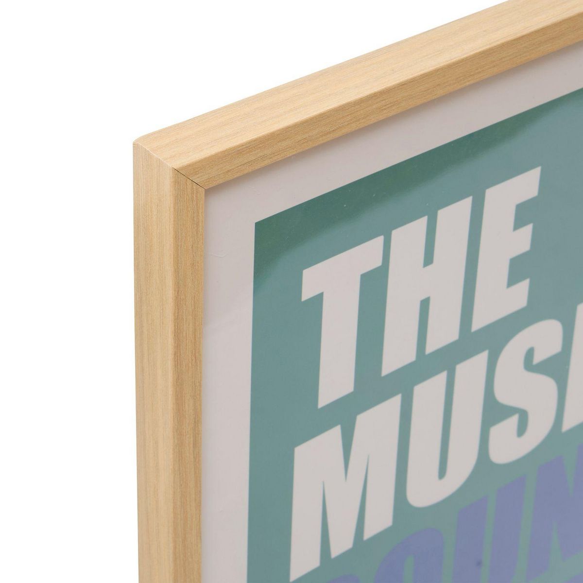 ATMOSPHERA Affiche encadrée The music sounds better with you - 50 x 70 cm - Vert cèdre