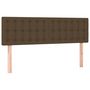 Voir la diapositive 4 : VIDAXL Tete de lit a LED Marron Fonce 144x5x78/88 cm Tissu