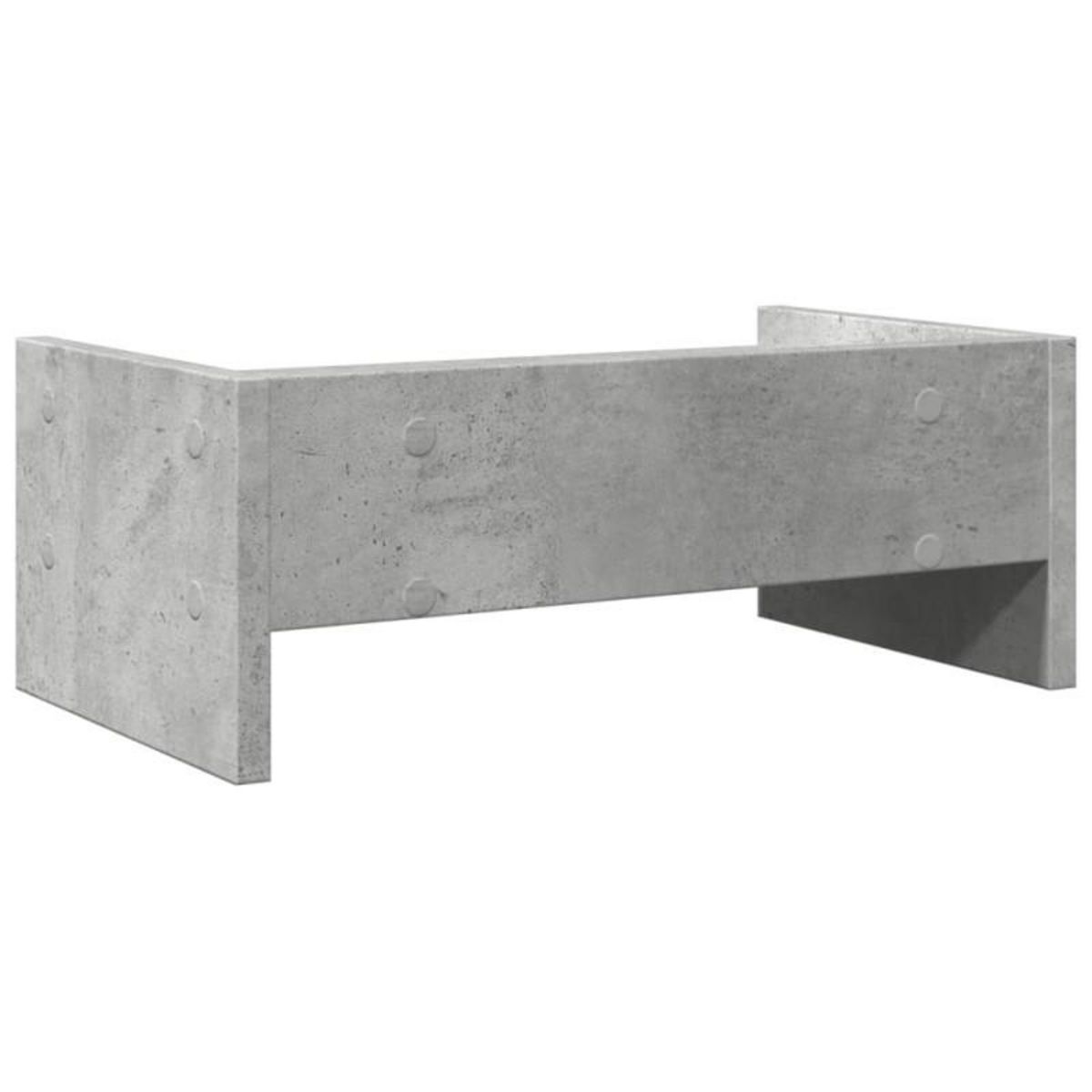VIDAXL Support de moniteur gris béton 42x24x16 cm bois d ingénierie