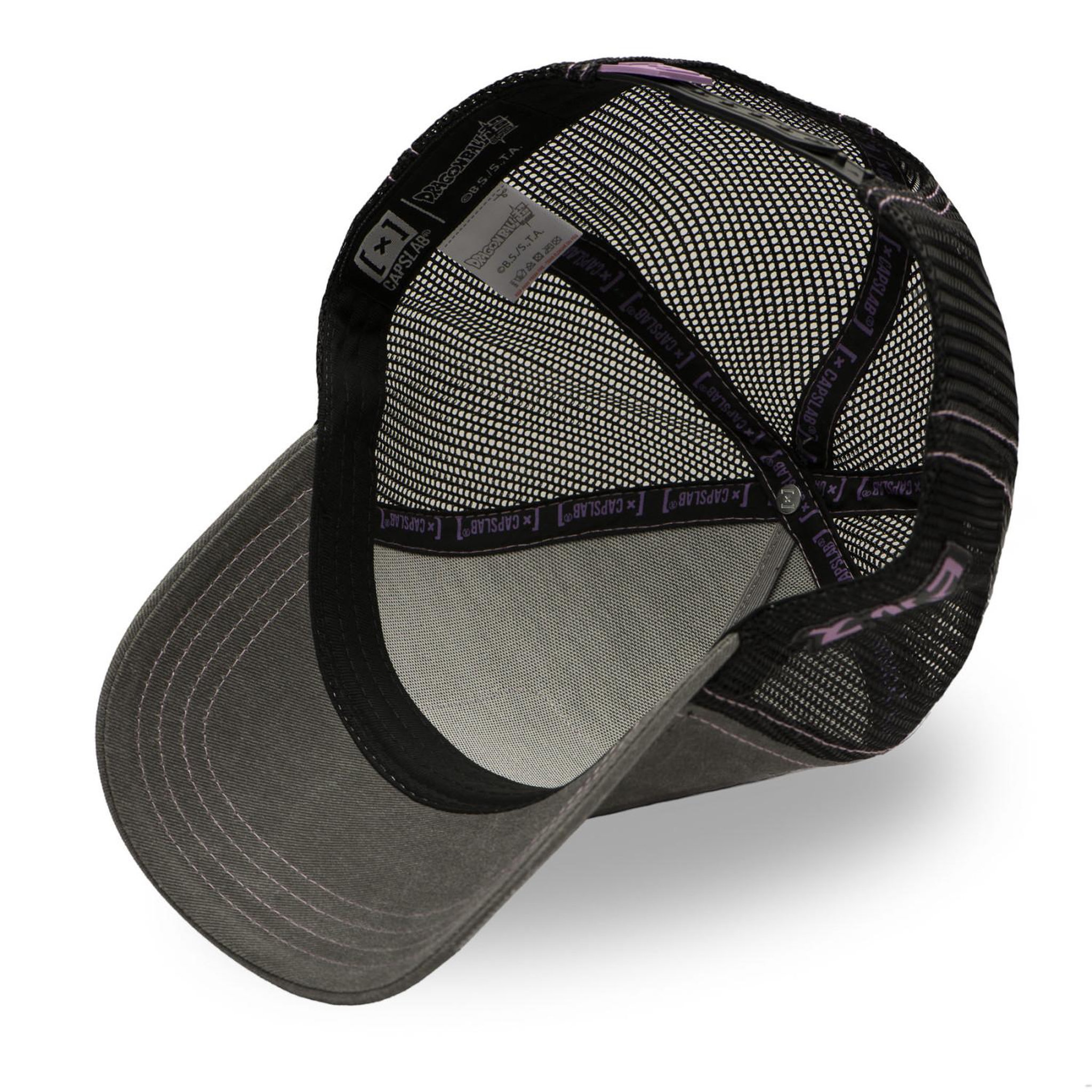 Voir la diapositive 6 : CAPSLAB Casquette trucker avec filet effet délavé Dragon Ball Super Beerus
