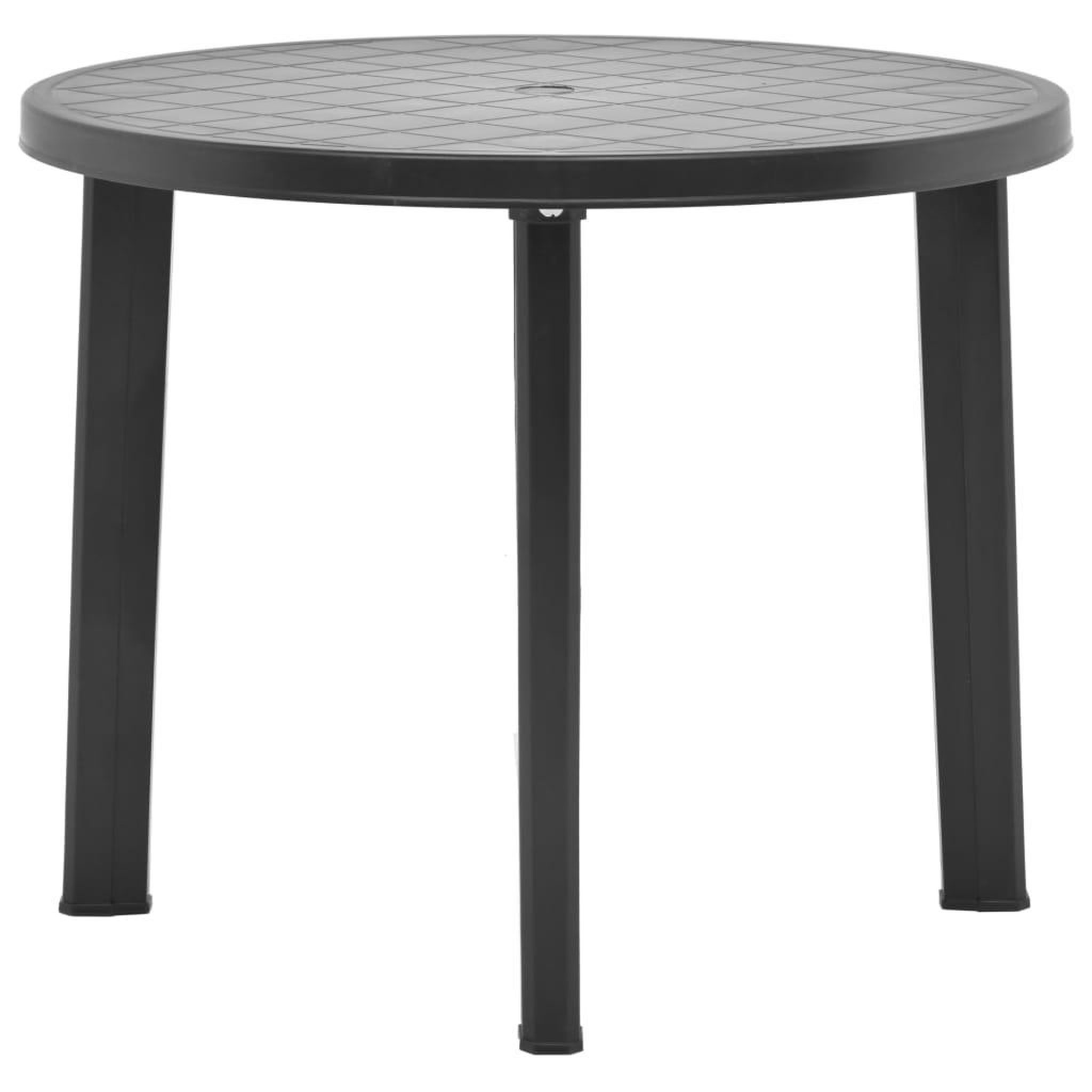 Voir la diapositive 1 : VIDAXL Table de jardin Anthracite 89 cm Plastique