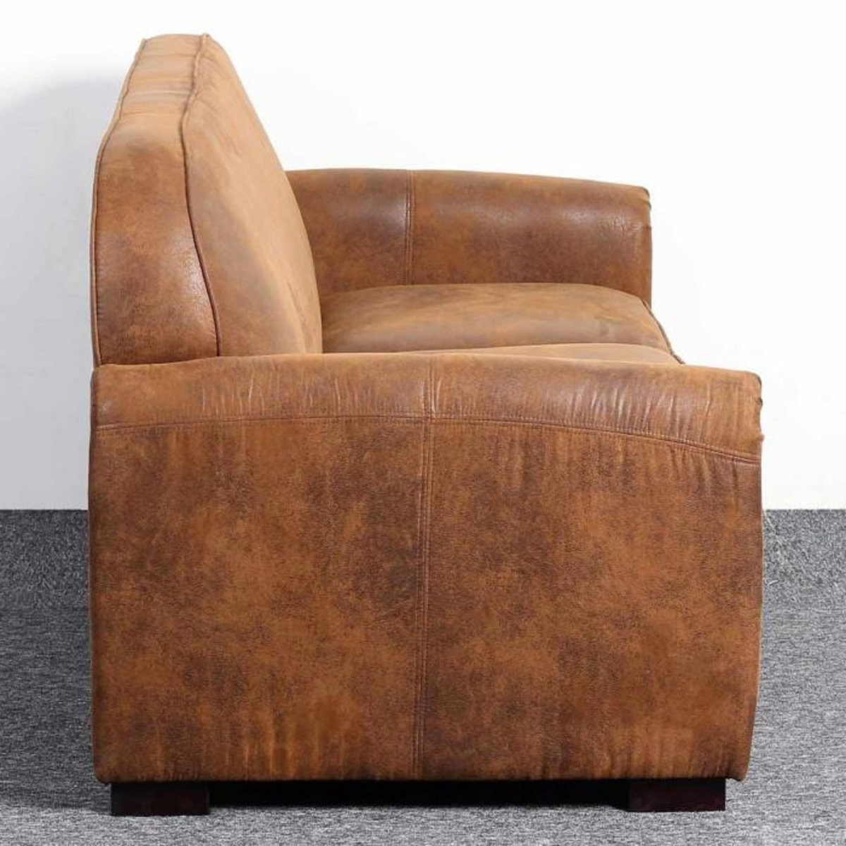 Paris Prix Canapé Club Vintage  Balista  195cm Marron