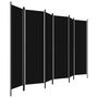 Voir la diapositive 3 : VIDAXL Cloison de separation 6 panneaux Noir 300x180 cm