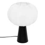 ATMOSPHERA Lampe à Poser en Coton  Tobie  33cm Blanc & Noir