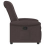 Voir la diapositive 4 : VIDAXL Fauteuil inclinable Marron fonce Tissu