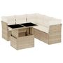 Voir la diapositive 2 : VIDAXL Salon de jardin avec coussins 6 pcs beige resine tressee