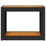 Voir la diapositive 6 : VIDAXL Table d appoint de jardin dessus en bois noir 100x40x75 cm