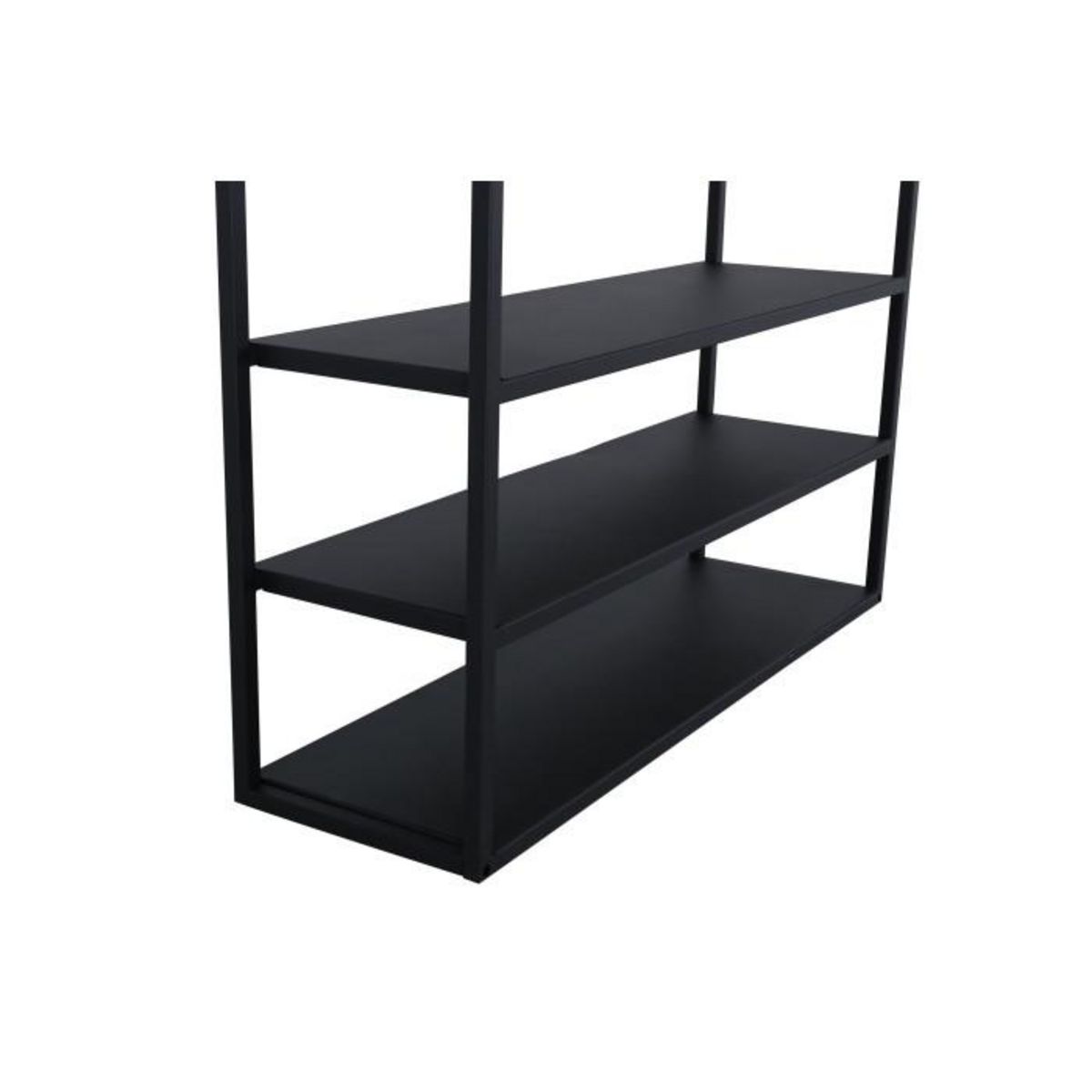 Paris Prix Penderie Avec Miroir & Étagères  Classe  200cm Noir