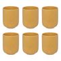 Voir la diapositive 1 : SECRET DE GOURMET Lot de 6 Tasses en Céramique  Lya  19cl Jaune