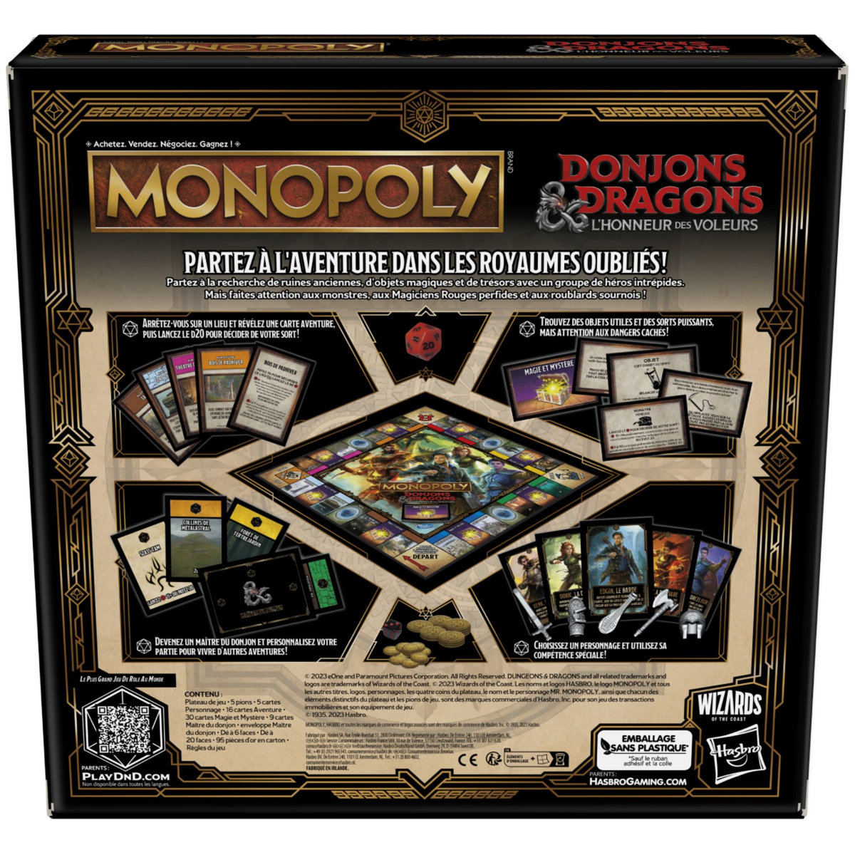 HASBRO Jeu Monopoly Donjons et Dragons