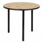 Voir la diapositive 1 : Paris Prix Table d'Appoint Design  Arty Lettres  50cm Chêne