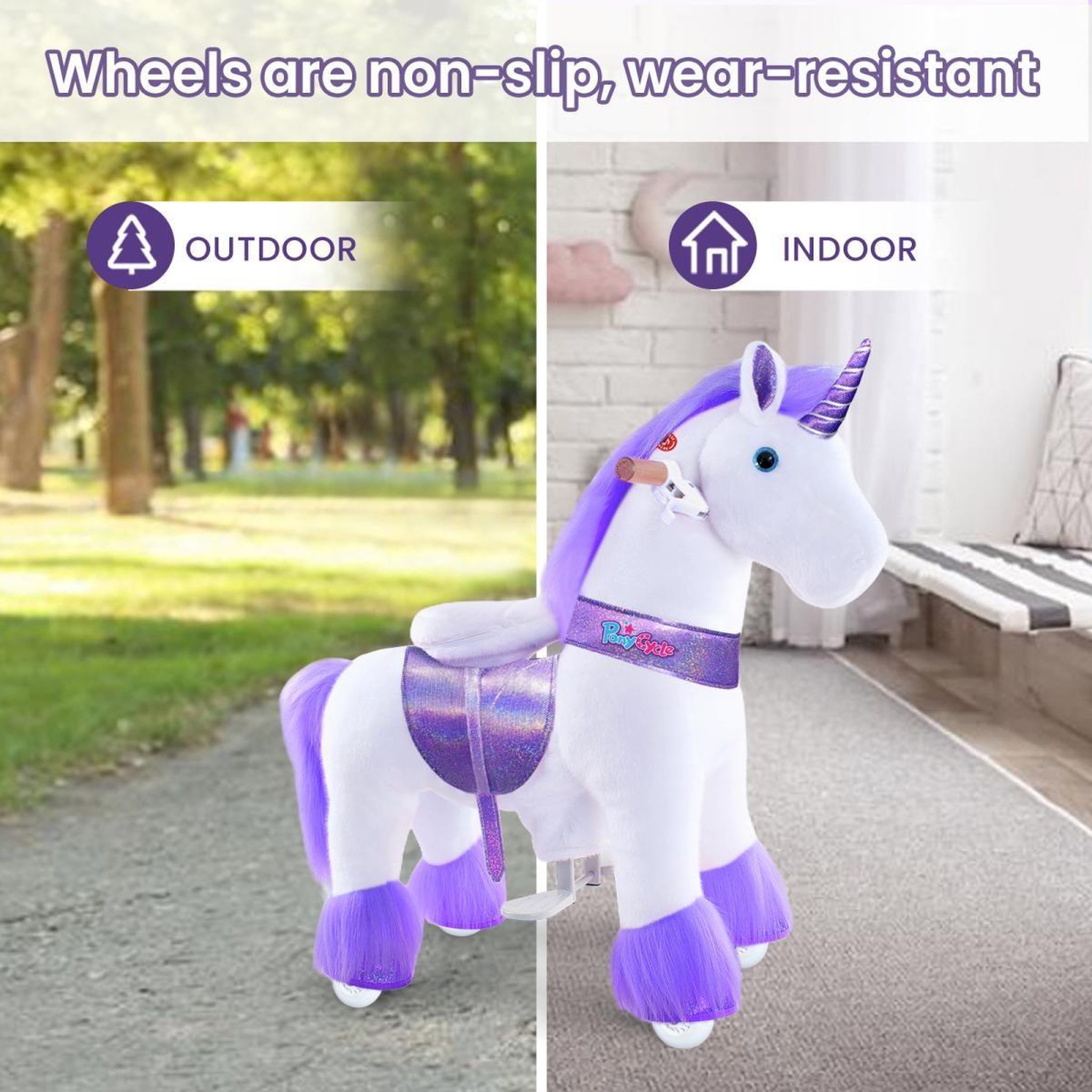 Voir la diapositive 4 : Ponycycle Licorne ride-on - violette
