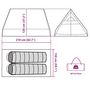 Voir la diapositive 6 : VIDAXL Tente de camping en A 2 personnes tissu occultant impermeable