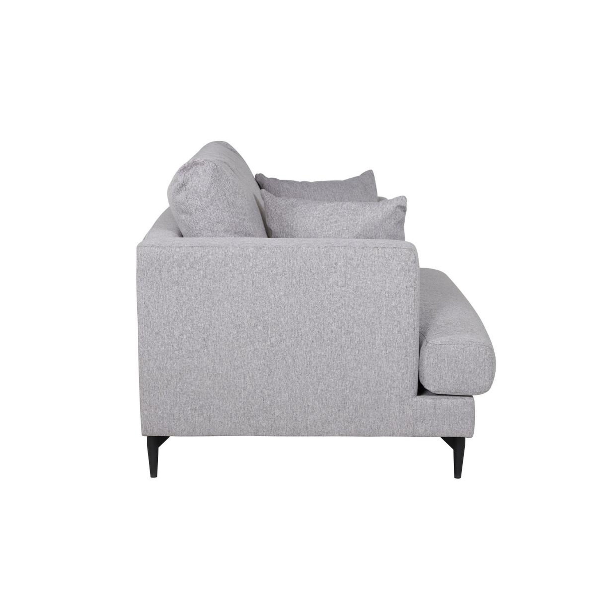 Voir la diapositive 3 : Paris Prix Fauteuil en tissu  sofia  104cm gris