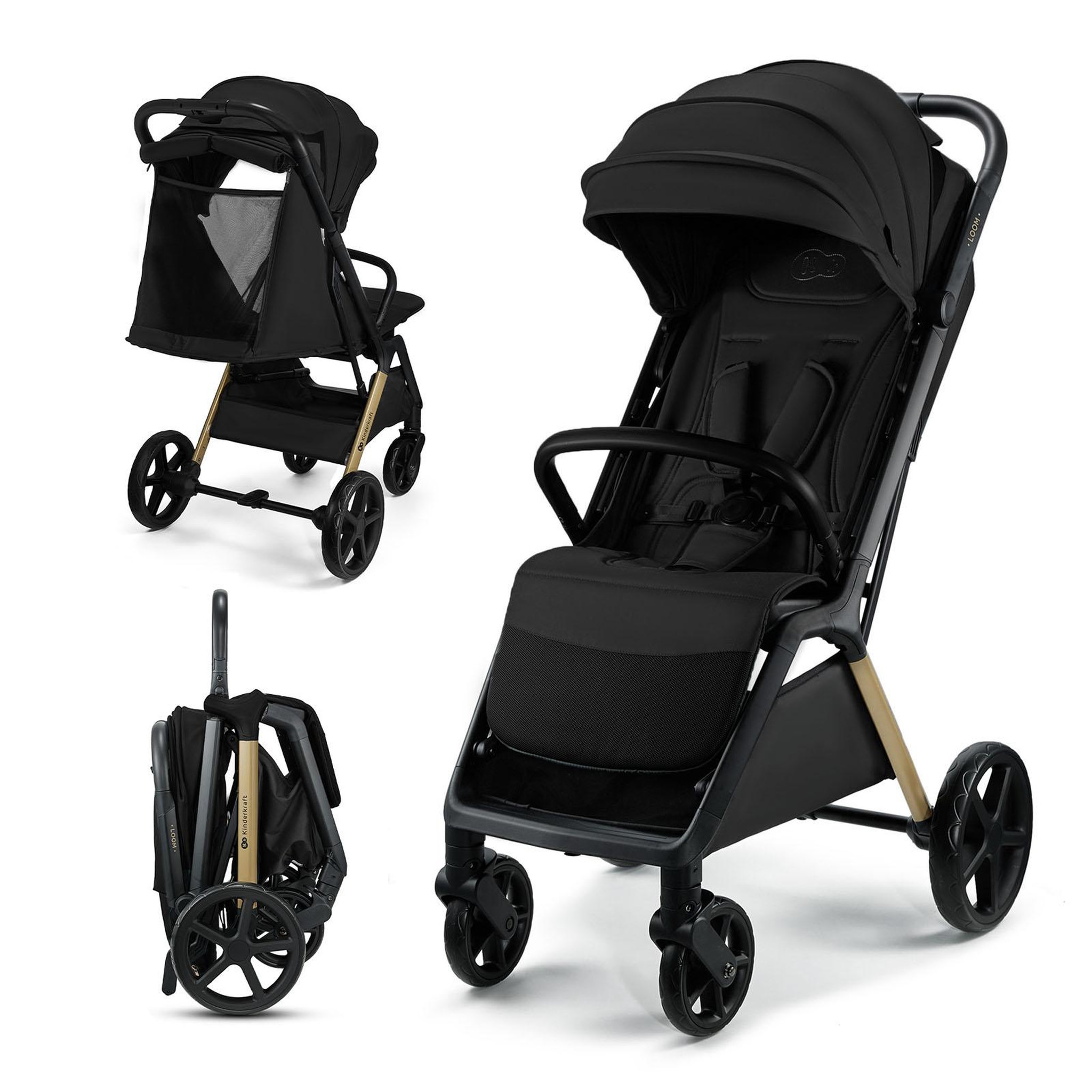 KINDERKRAFT Poussette loom pratique et confortable. Coloris disponibles : Beige