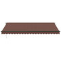 Voir la diapositive 4 : VIDAXL Auvent retractable automatique avec LED marron 500x300 cm