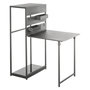 Voir la diapositive 1 : HESPERIDE Table de balcon repliable Fira - 3 Personnes - Gris graphite