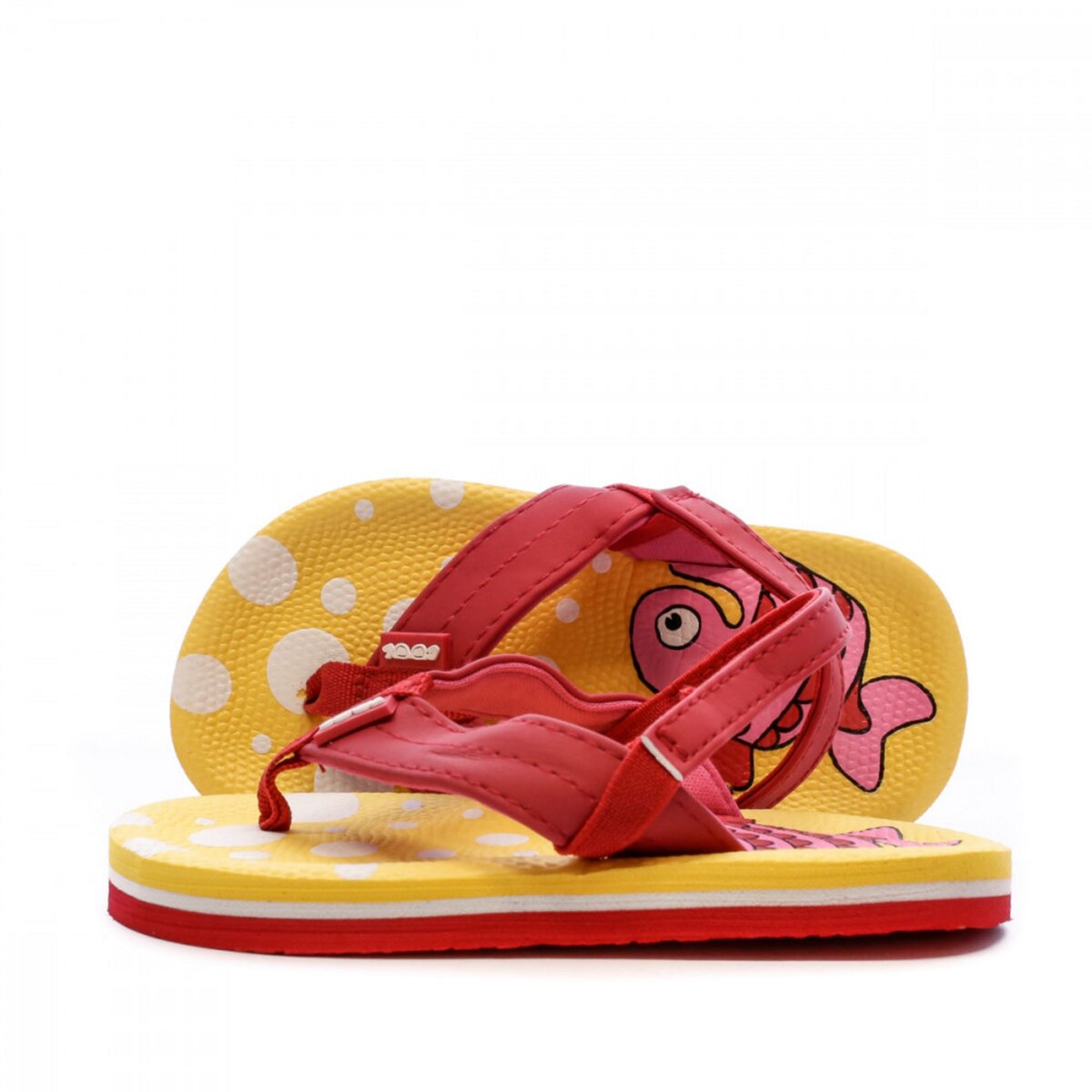 COOL SHOE Tongs Rose et Jaune Fille Cool Shoe Fish pas cher