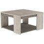 Voir la diapositive 1 : Table basse carrée avec niche ouverte L80cm CANNES 