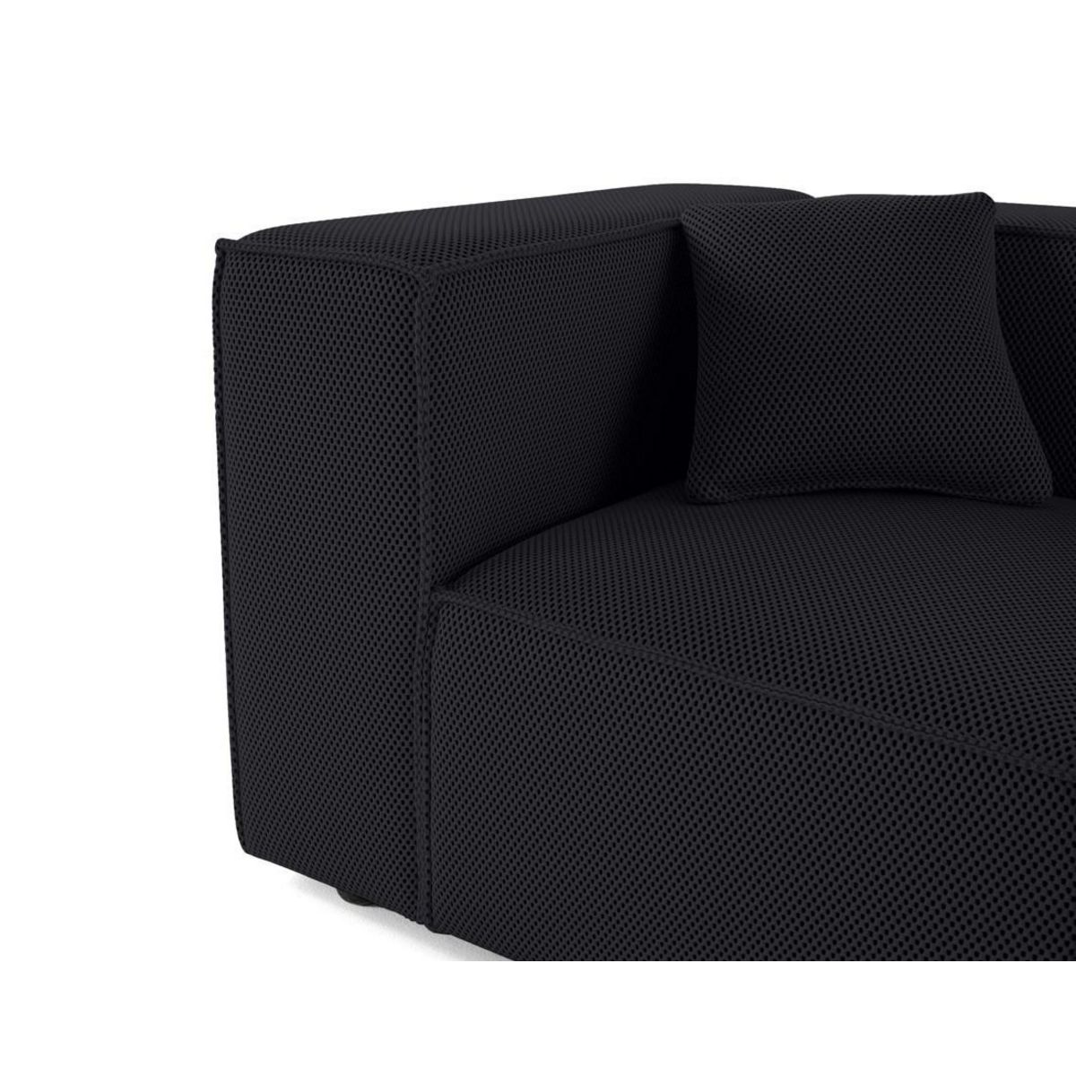 LISA DESIGN Arty - module d'assise gauche - en tissu mailles 3d