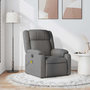 Voir la diapositive 1 : VIDAXL Fauteuil de massage inclinable Gris fonce Tissu