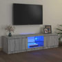 Voir la diapositive 1 : VIDAXL Meuble TV avec lumieres LED Sonoma gris 140x40x36 cm