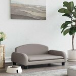 VIDAXL Lit pour chien taupe 70x45x30 cm tissu