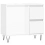 Voir la diapositive 2 : VIDAXL Armoire de salle de bain blanc brillant 65x33x60 cm