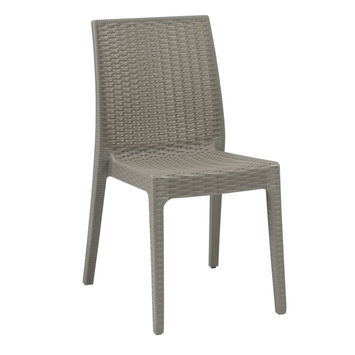 ARETA Lot de 4 chaises et de 2 fauteuils de jardin - Taupe - URANO
