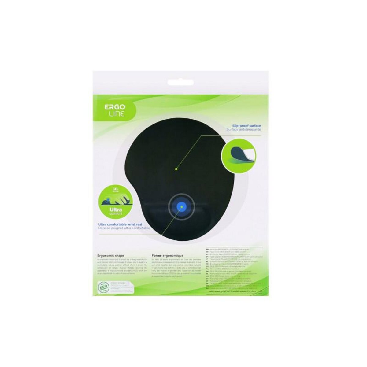 TNB Tapis de souris Tnb TAPIS DE SOURIS ERGONOMIQUE AVEC REPOSE POIGNET