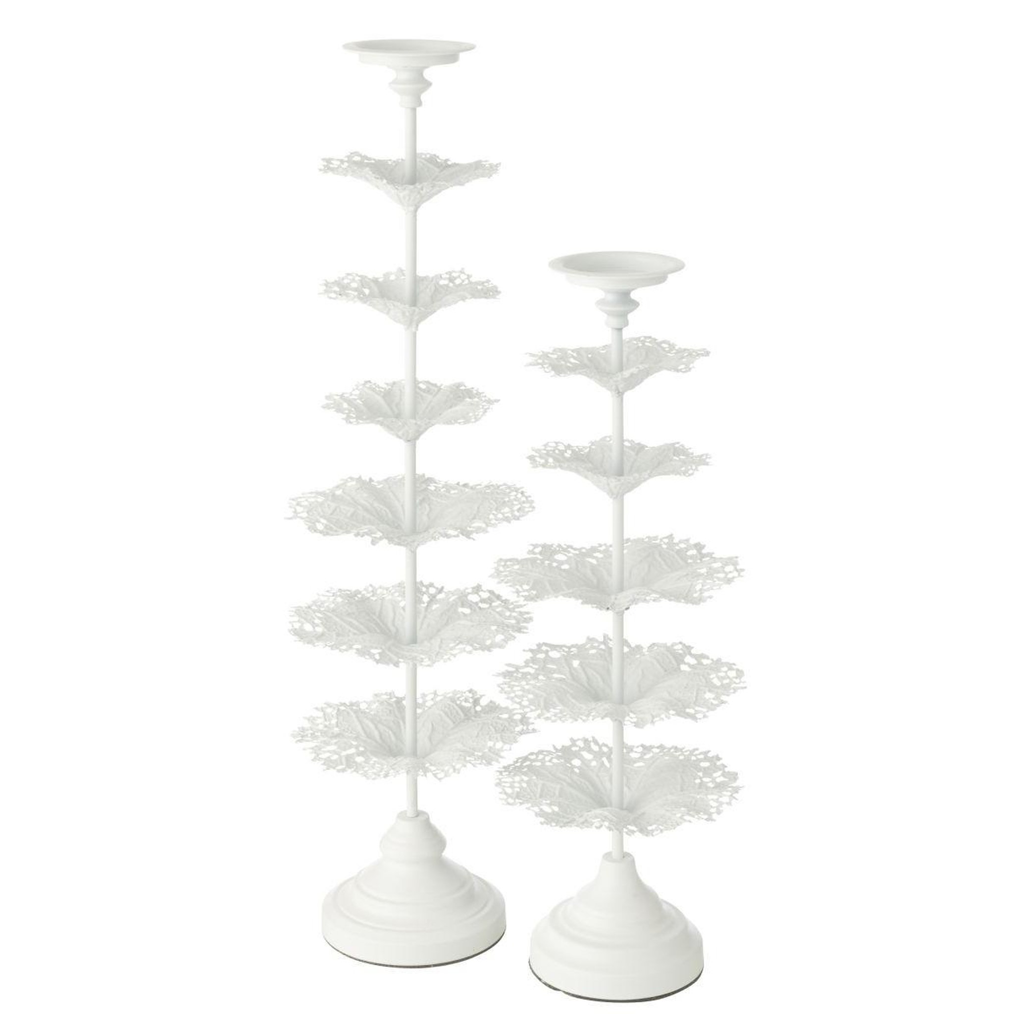 Voir la diapositive 3 : J-LINE Photophore Design en Métal  Arbre  79cm Blanc