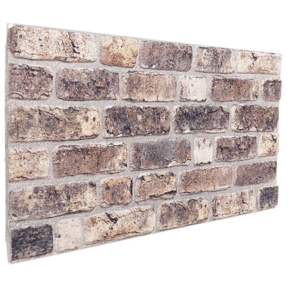 VIDAXL Panneaux muraux 3D 10 pcs marron fonce 100x50 cm EPS