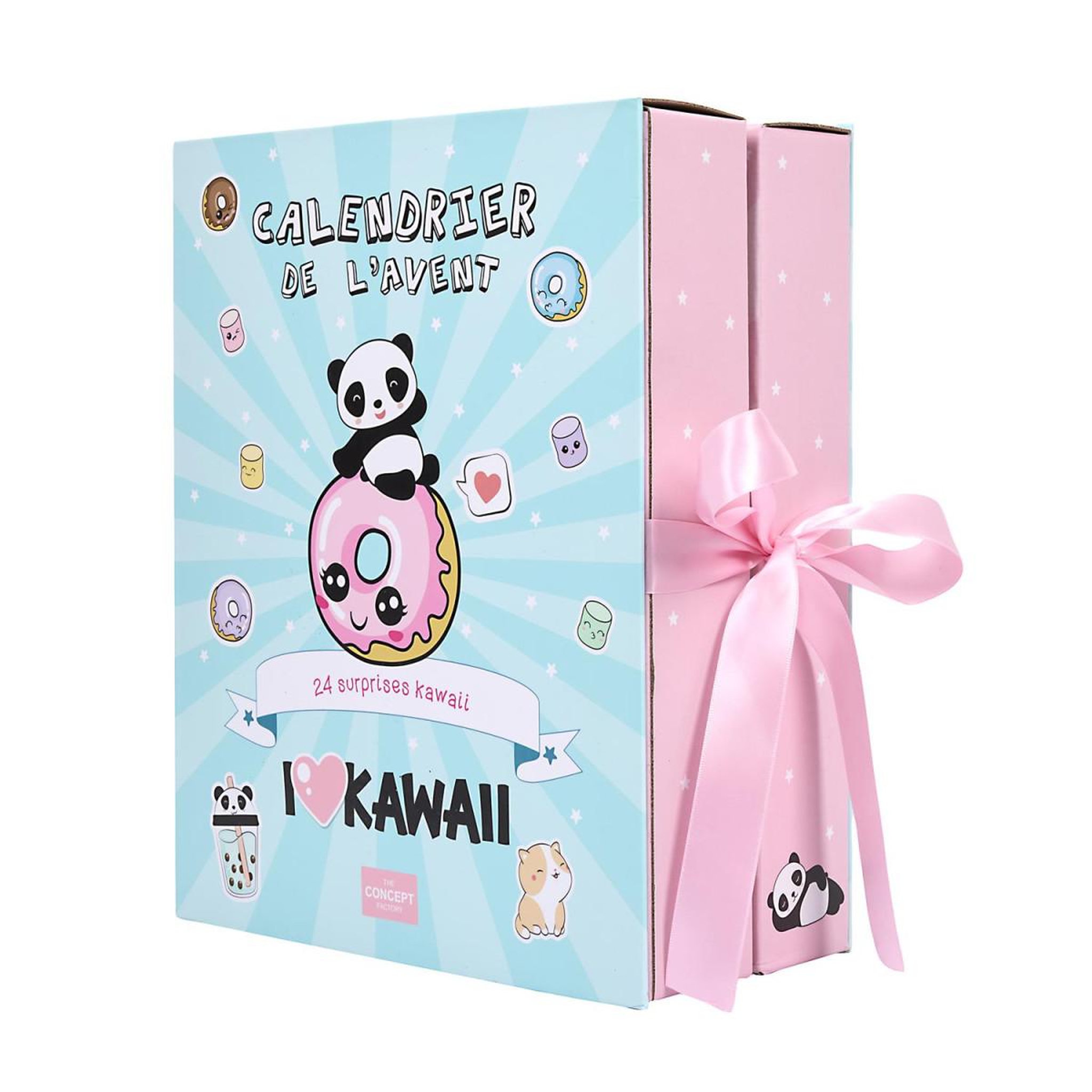 The concept Factory Calendrier de l'avent 24 bougies & surprises  kawaii  25cm multicolore