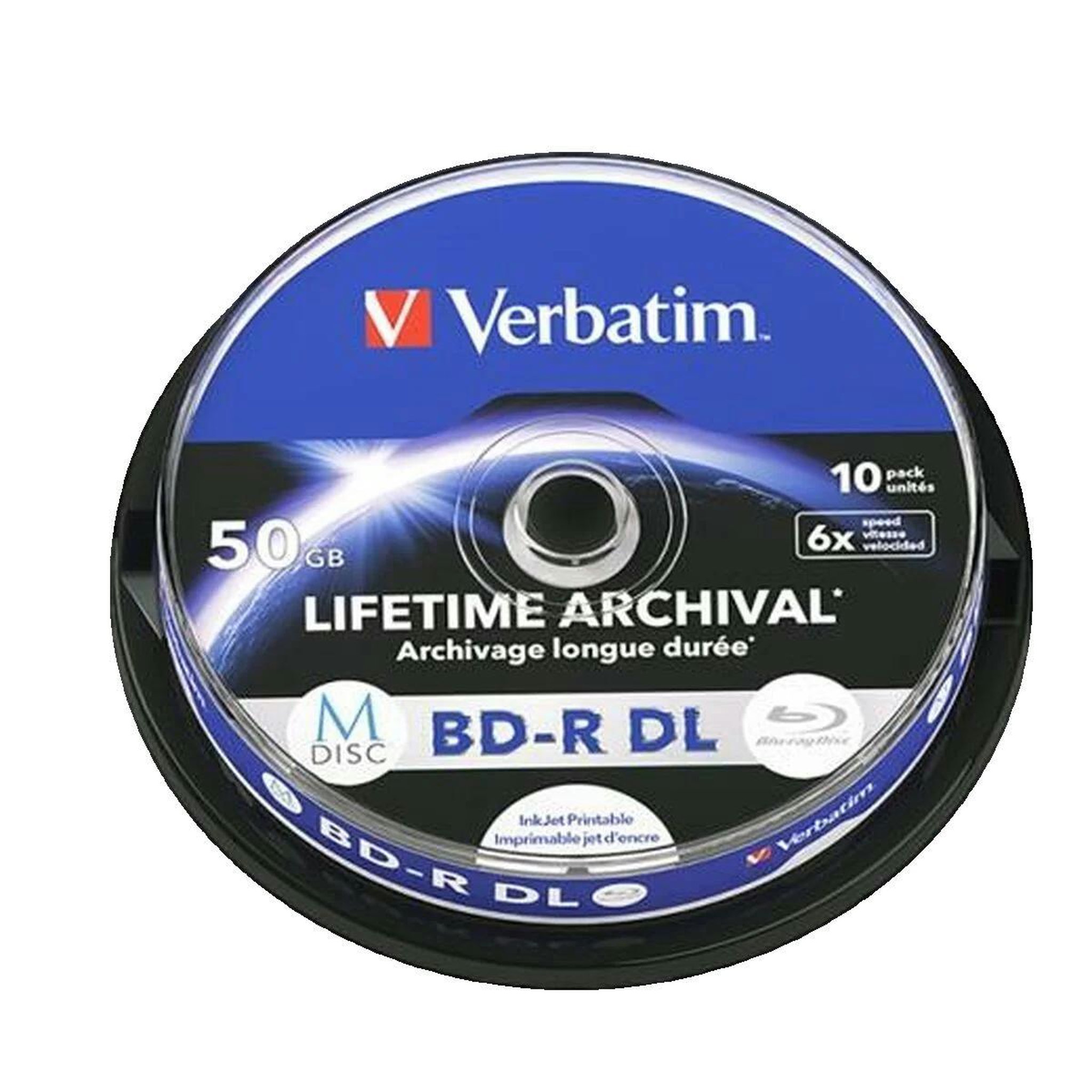 Verbatim Disques Blu-ray Verbatim MDISC BD-R DL 50 Go