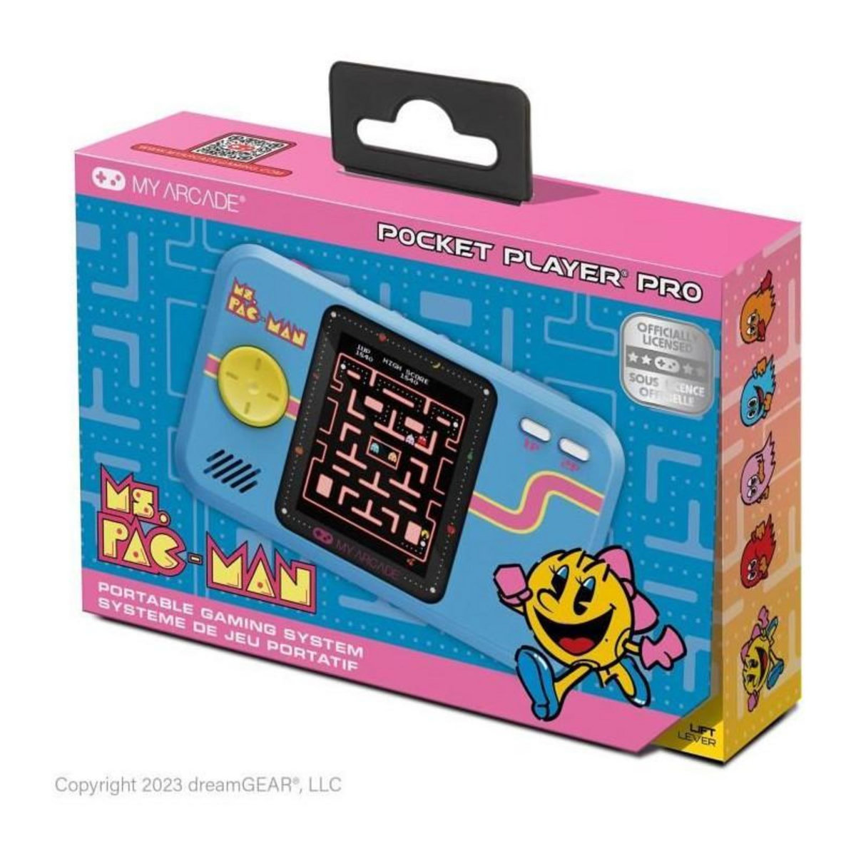 MY ARCADE Pocket Player PRO - Ms. Ms. Pac-Man - Jeu rétrogaming - Ecran 7cm Haute Résolution