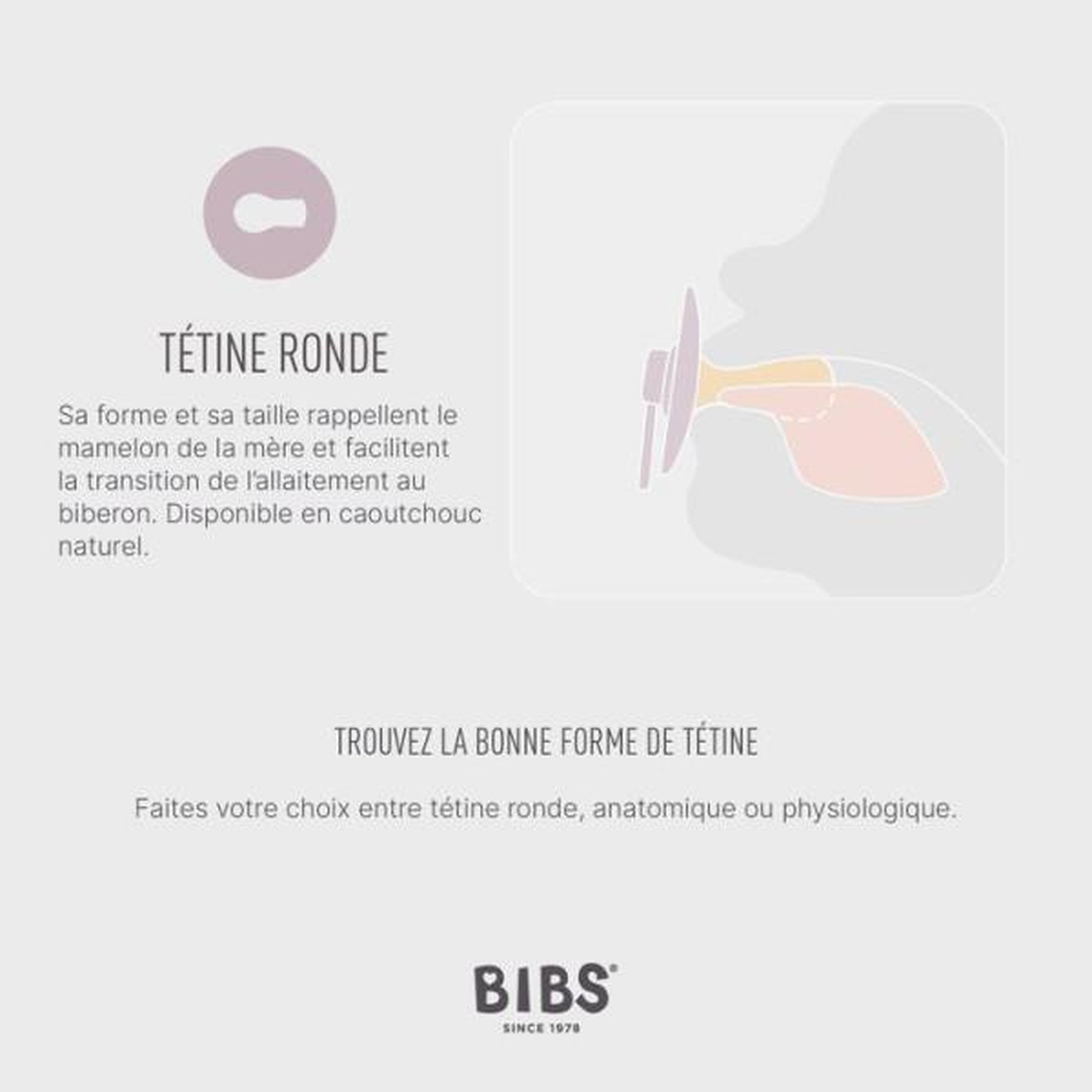 Voir la diapositive 4 : MARKET24 Sucette bébé - BIBS - Colour - Embout rond - Pack de 2 - Caoutchouc naturel - Taille 1 Vanilla Blush