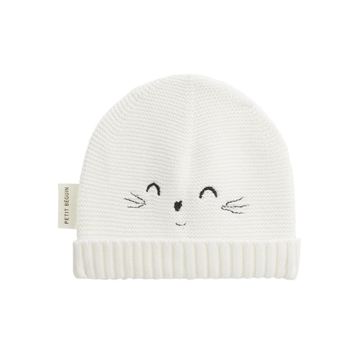 Petit Béguin Bonnet bébé et chaussons en tricot Hello Baby