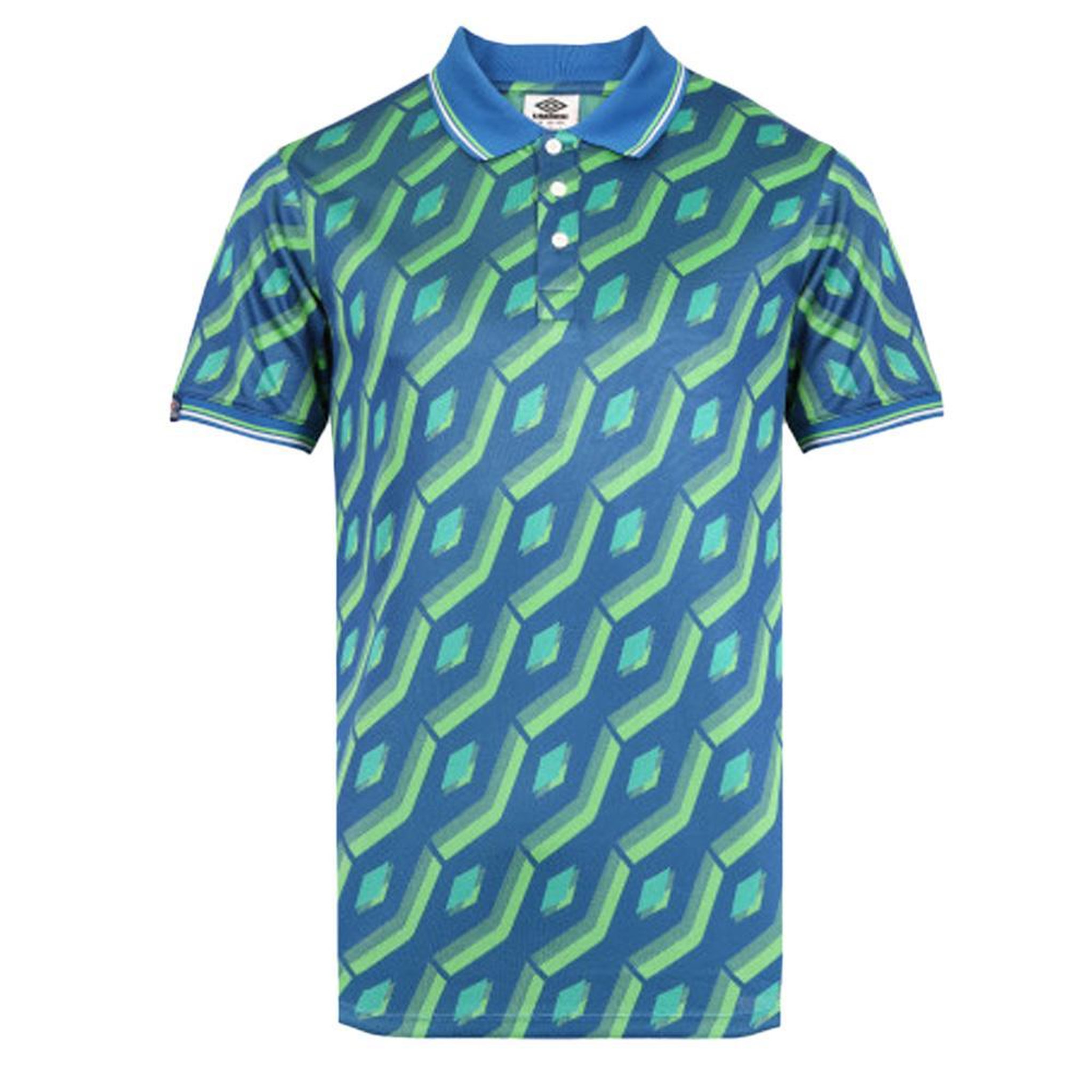 UMBRO Polo Bleu/Vert  Homme Umbro Regale. Coloris disponibles : Vert