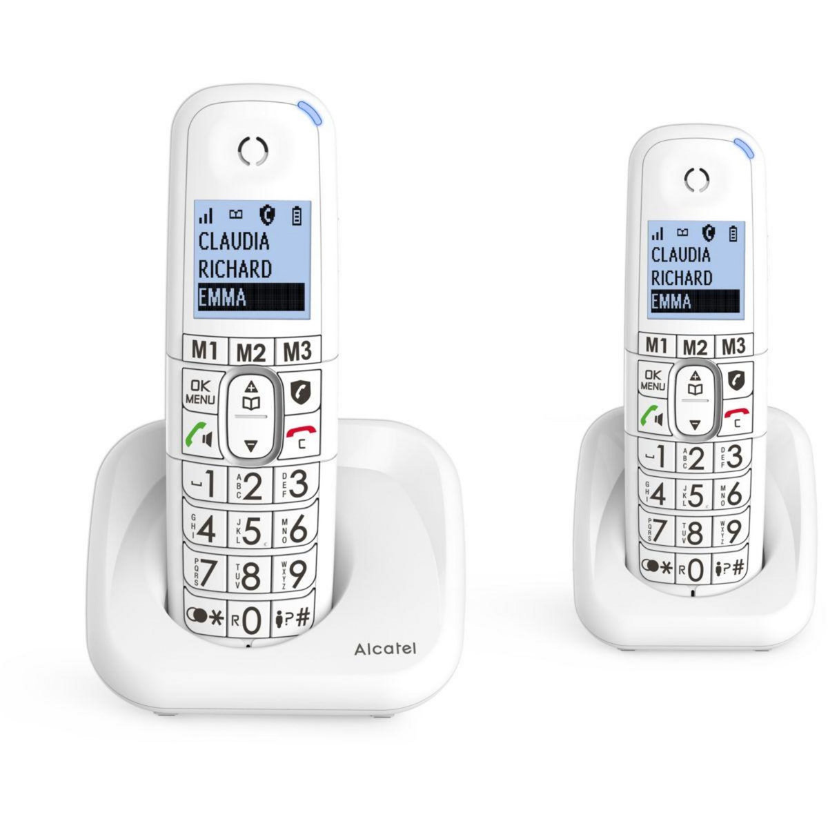 Alcatel Téléphone sans fil XL785 Duo Blanc