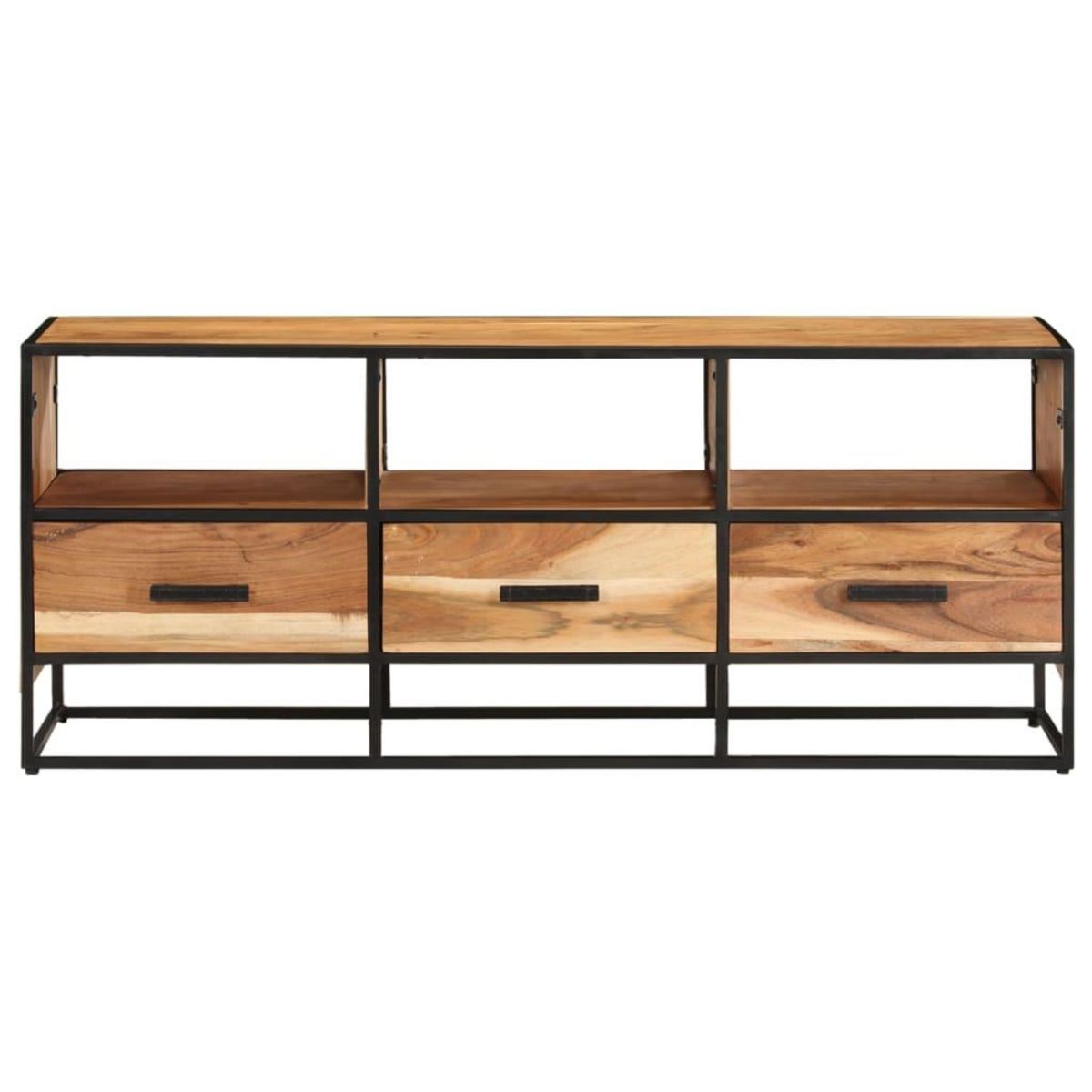 VIDAXL Meuble TV 110x30x45 cm Bois d'acacia massif