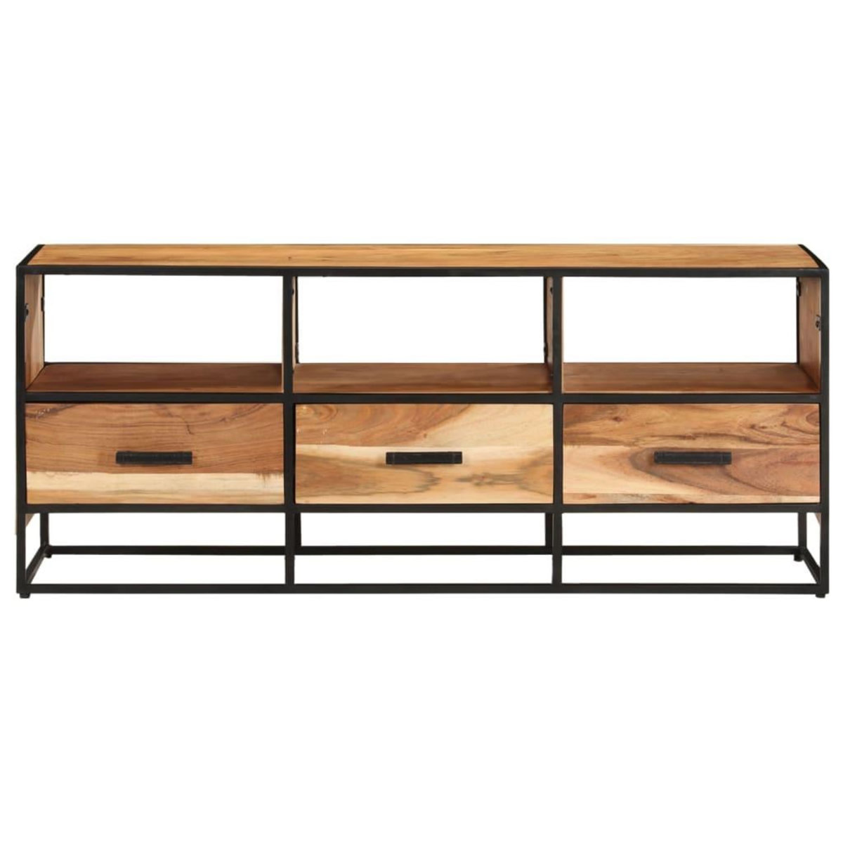 VIDAXL Meuble TV 110x30x45 cm Bois d'acacia massif