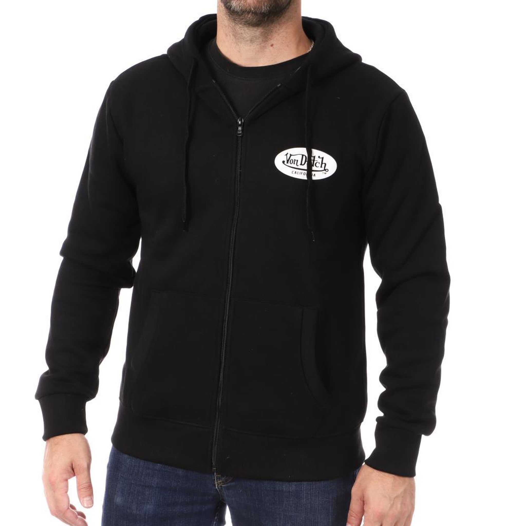 VON DUTCH Sweat Noir Homme Von Dutch SENT. Coloris disponibles : Noir