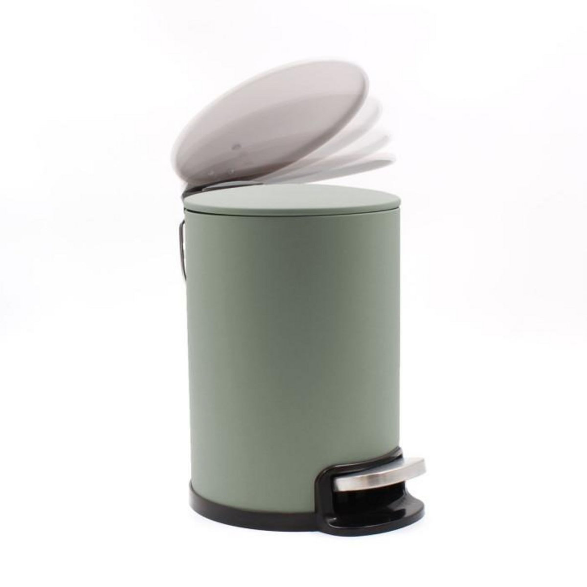 Paris Prix Poubelle de Salle de Bain en Métal  Metaline  3L Sauge