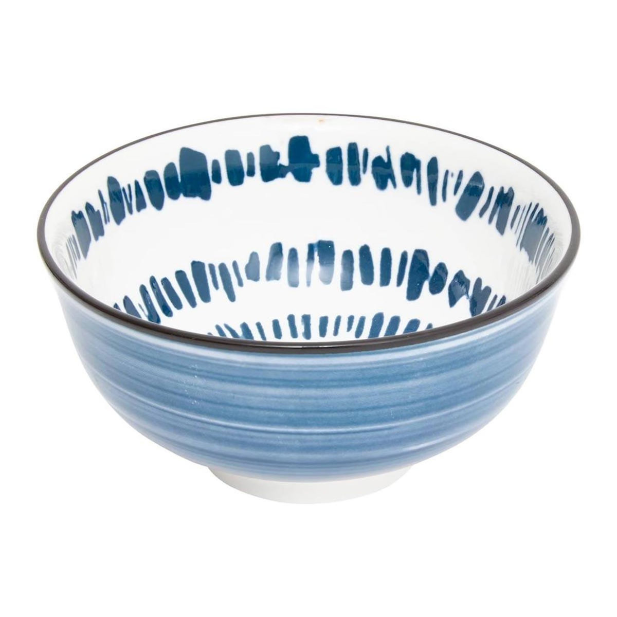 SECRET DE GOURMET Lot de 6 Coupelles en Porcelaine  Umami Rayon  11cm Bleu