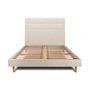 Voir la diapositive 2 : Sommeil de Plomb Lit avec tête de lit lignes tissu et sommier kit - Hauteur totale : 29cm