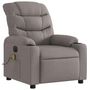 Voir la diapositive 4 : VIDAXL Fauteuil de massage inclinable electrique Taupe Tissu