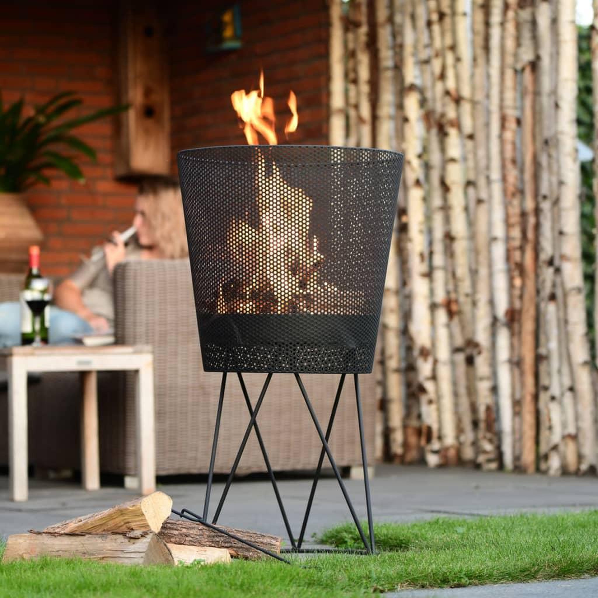 Voir la diapositive 1 : REDFIRE RedFire Panier a feu Amarillo Noir
