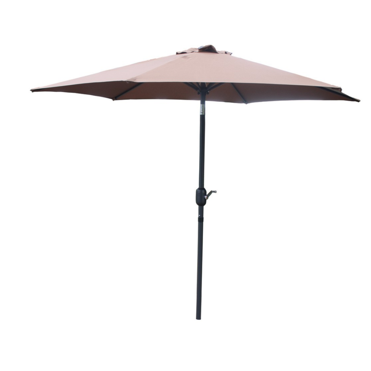 CONCEPT USINE Parasol droit rond 2,5 x 2,5 m chocolat COME