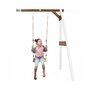 Voir la diapositive 2 : Axi House AXI Portique mural en bois Blanc Marron 1 balançoire 160x171x207cm