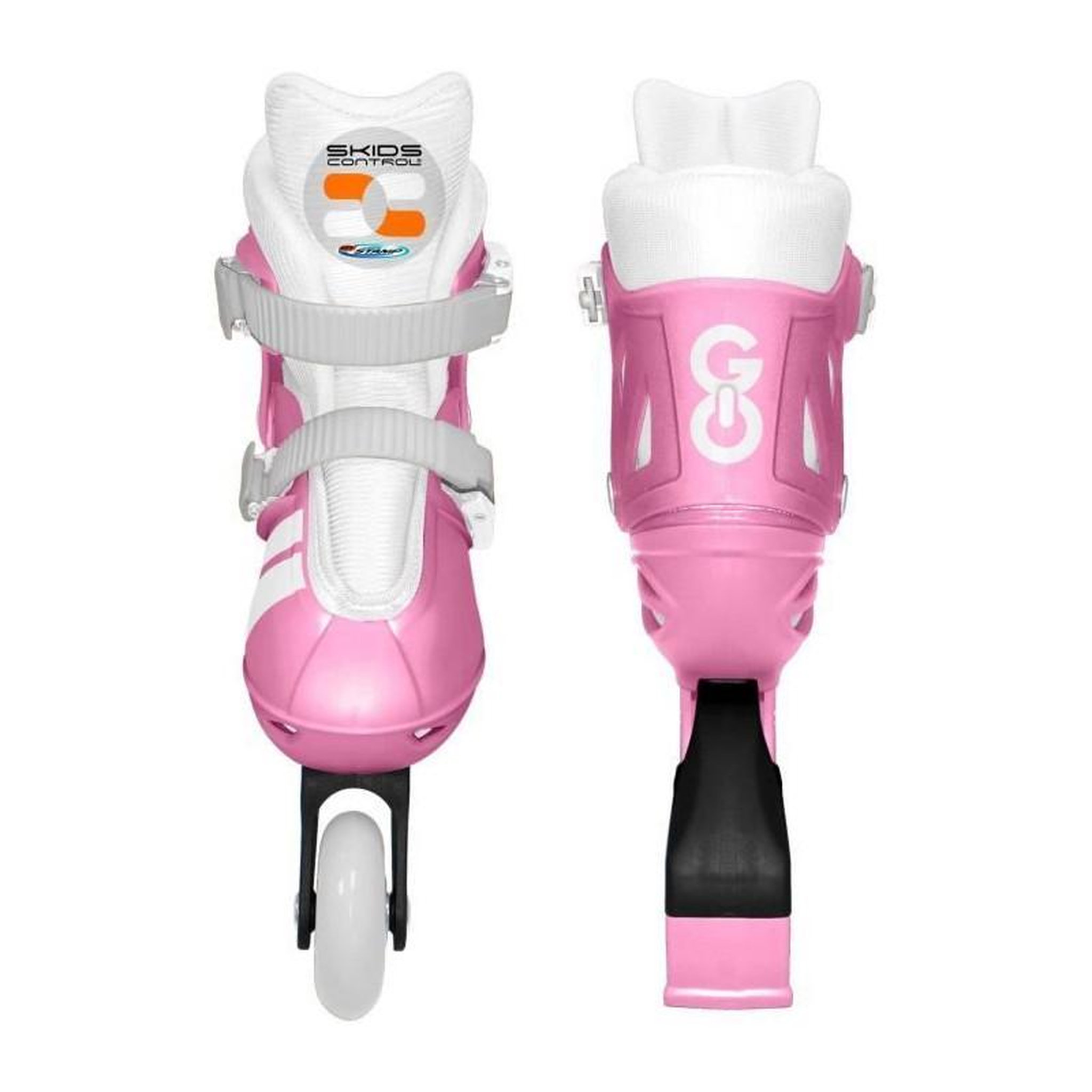 Voir la diapositive 2 : STAMP Patins en ligne ajustable - STAMP - SKIDS CONTROL - Taille 30-33 - Rose